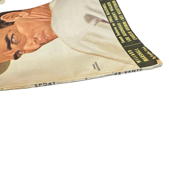 Sport Magazine July 1948 Ewell Blackwell Olsen Lou Boudreau MLB Schedule - Picture 3 of 11
